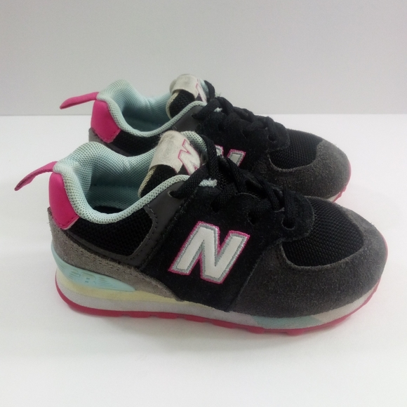 New Balance Other - New Balance 574 Baby & Toddler 8 Suede Pink Casual Shoes ID574PF1